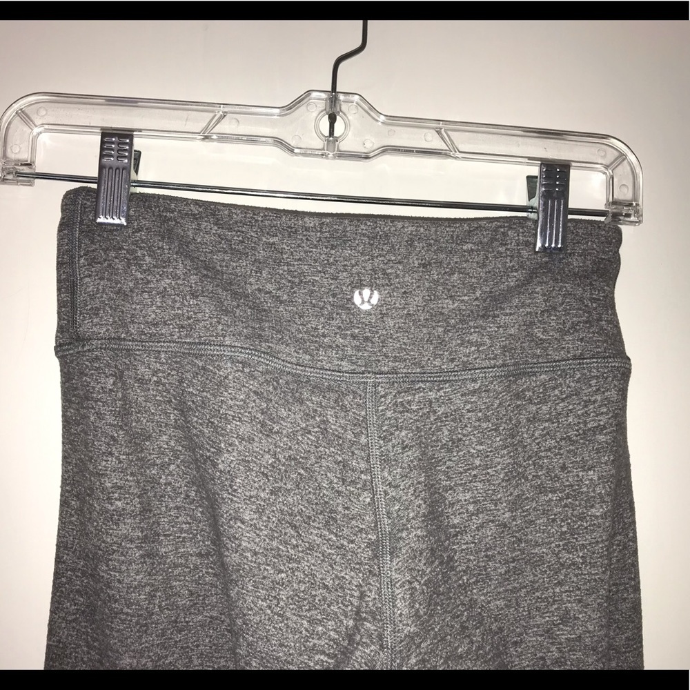 Lululemon Wunder Unders In Heathered Gray Leggings